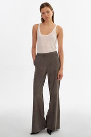LAMARQUE Elise | Suede Wide Leg Pants