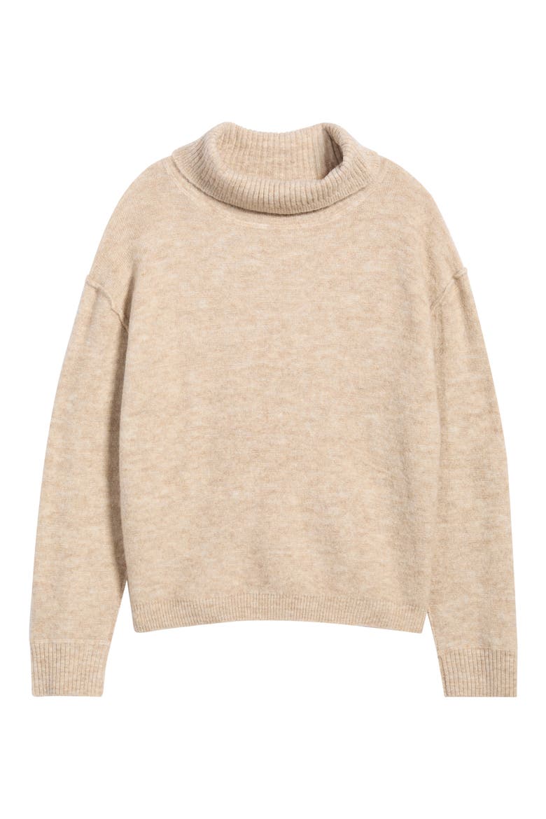 Janel Turtleneck Sweater, Alternate, color, TAUPE