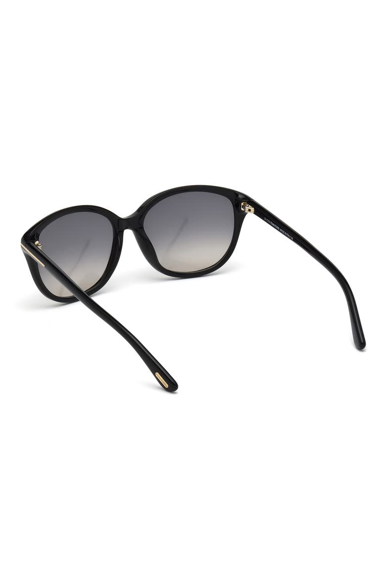 'Karmen' 57mm Sunglasses, Alternate, color, SBLK/SMK