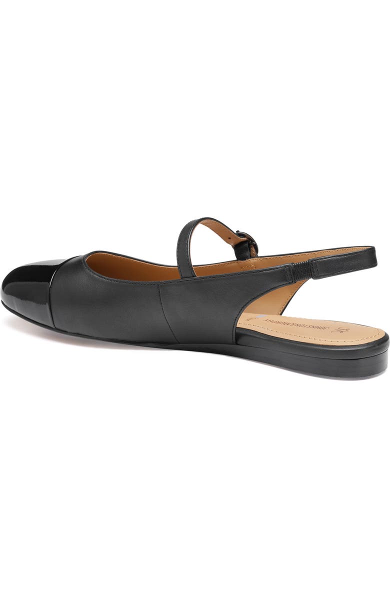 Johnston & Murphy Claire Mary Jane Slingback Flat, Alternate, color, Black Patent Leather