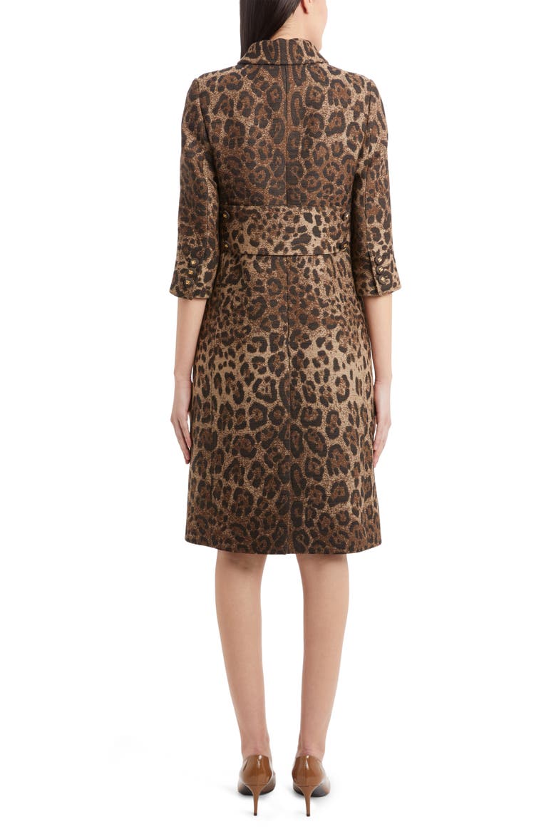 Dégradé Leopard Print Jacquard Jacket, Alternate, color, PRINT LEO