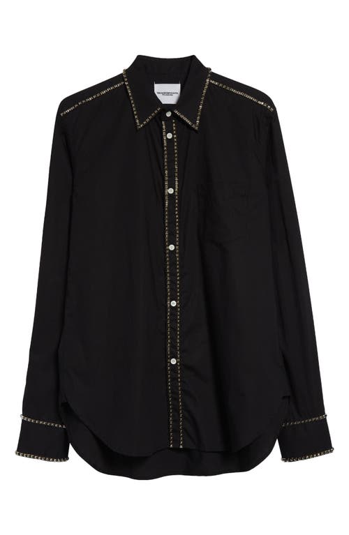 Takahiromiyashita The Soloist Takahiromiyashita Thesoloist. Stud Embellished Reglar Collar Broad Button-up Shirt