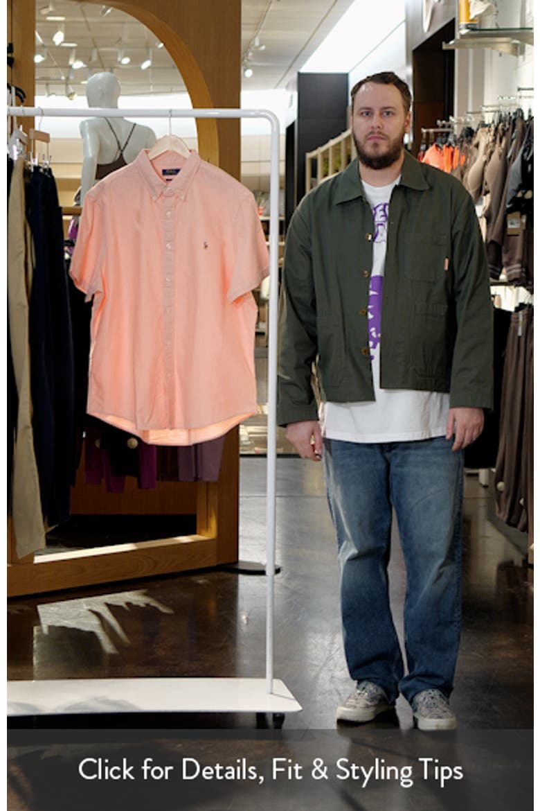Classic Fit Short Sleeve Button-Down Oxford Shirt video