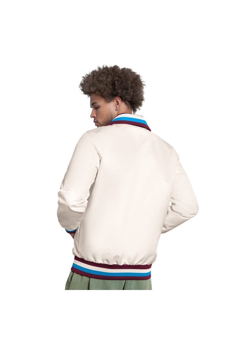Men's Starter White Philadelphia Phillies The Captain Cooperstown Logo Full-Zip Varsity Jacket, Alternate, color, White
