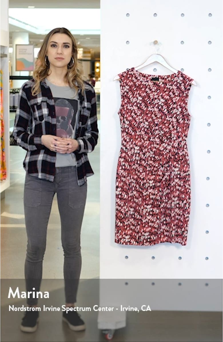 Bright Burst Twist Jersey Dress, sales video thumbnail