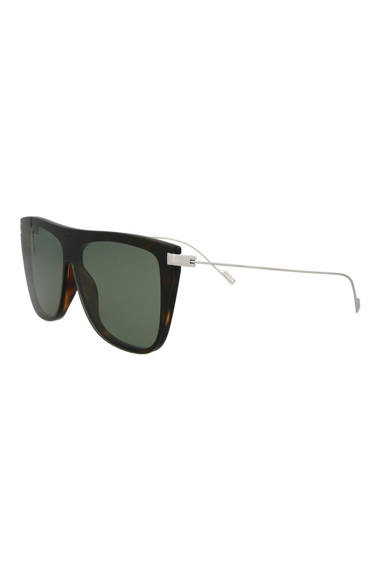 99mm Square Sunglasses, Alternate, color, SHINY DARK HAVANA