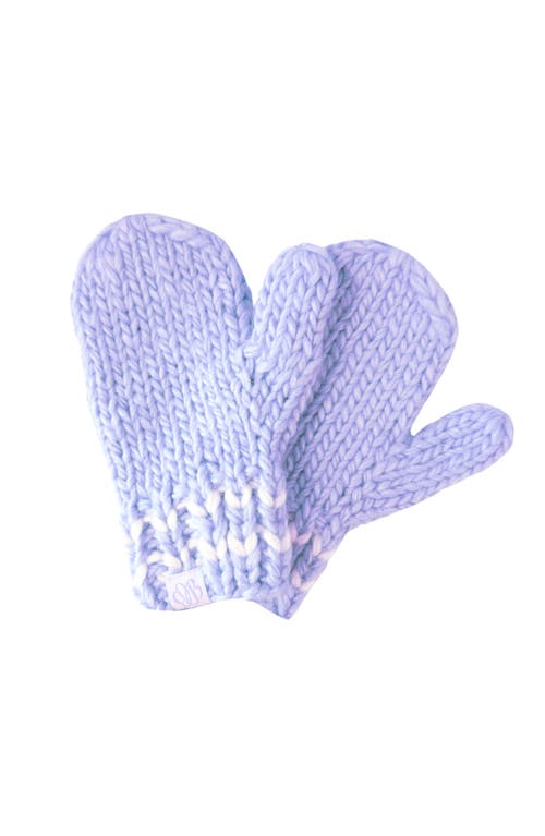 Bits & Bows Knit Mittens In Purple