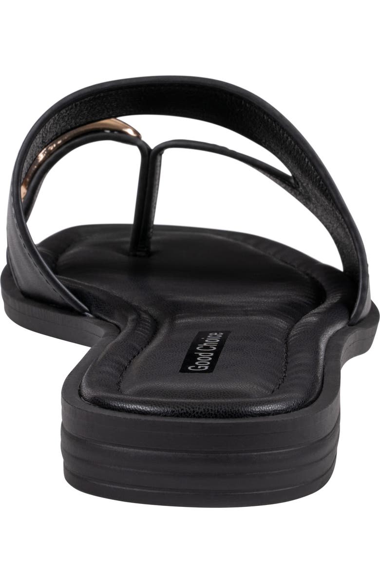 GOOD CHOICE NEW YORK Halie Toe Ring Sandal, Alternate, color, Black