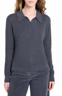 Jorden Thermal Cashmere Polo Sweater