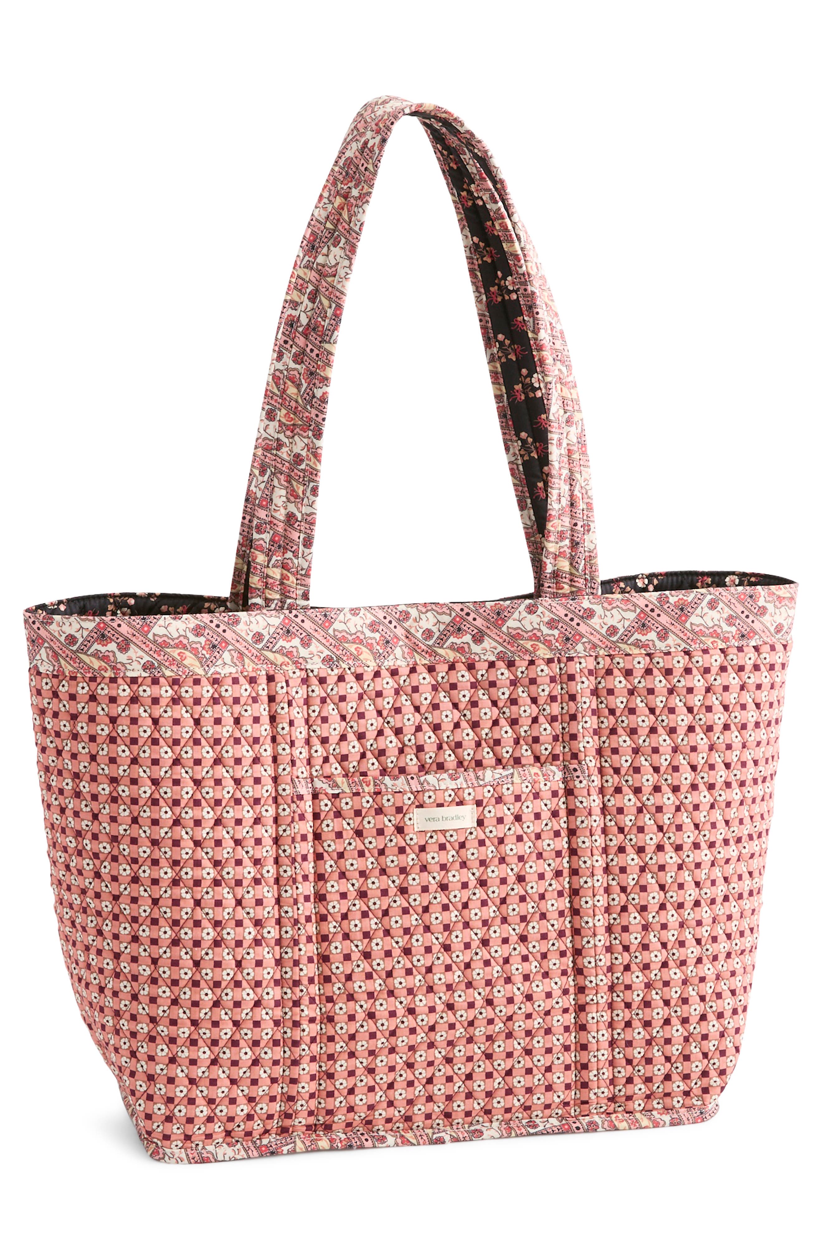 VERA BRADLEY Hathaway Ditsy Floral Quilted Reversible Tote, Alternate, color, Melissa Ditsy