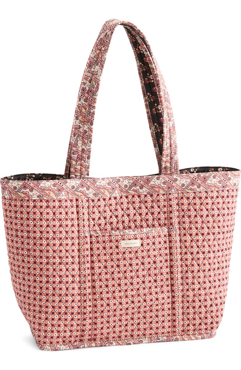 VERA BRADLEY Hathaway Ditsy Floral Quilted Reversible Tote, Alternate, color, Melissa Ditsy