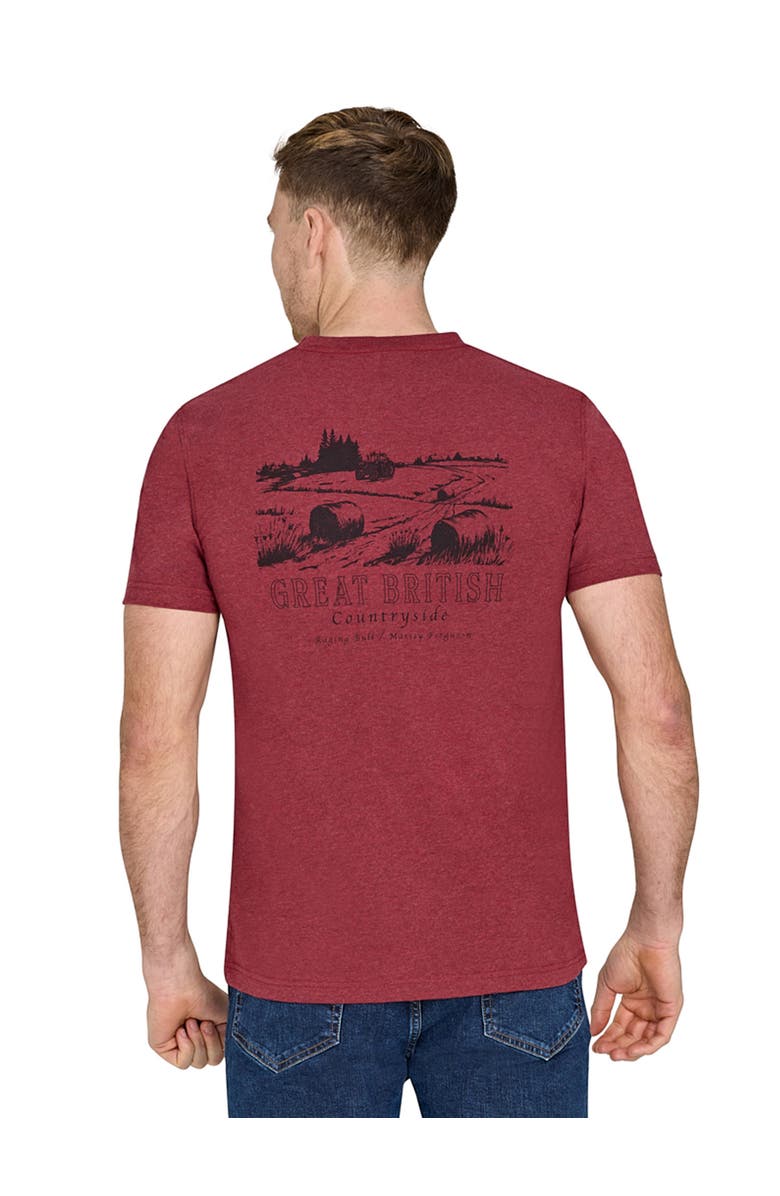 Raging Bull MF Field Back Print T-Shirt, Alternate, color, Claret