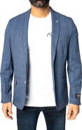 Maceoo Unconstructed Vortex Blue Blazer