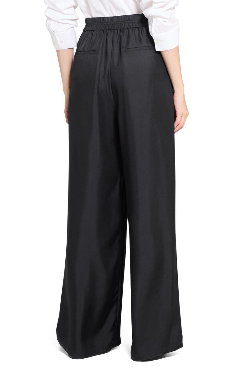 Theory Wide Leg Silk Pants, Alternate, color,