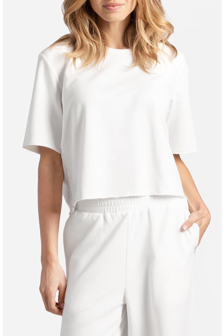 Light French Terry T-Shirt, Main, color, OFF WHITE