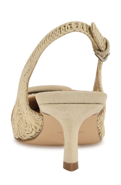 Nine West Nolla Pointed Toe Pump In Light Natural