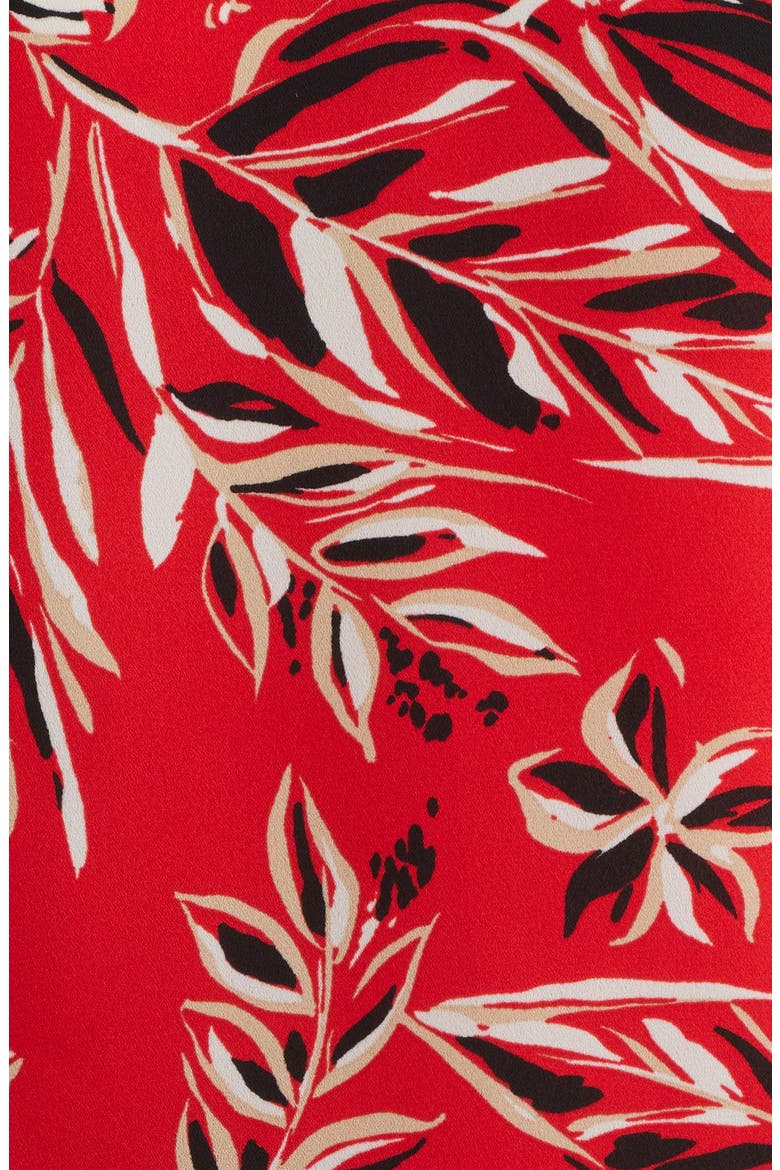 Floral Print Woven Shirt, Alternate, color, BEGONIA RED MLT