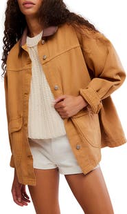Free People Lemon Canvas Chore Jacket