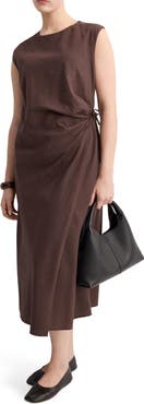 MANGO Wrap Midi Dress