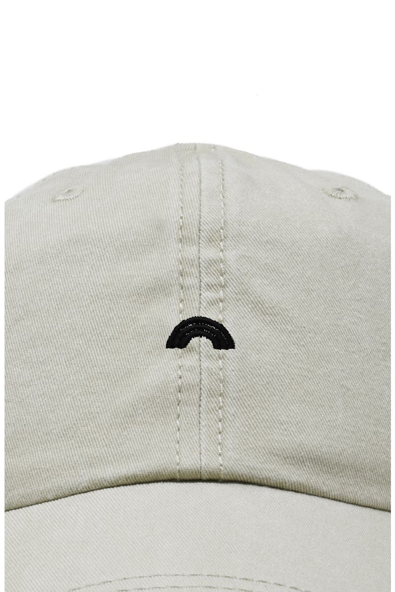 Lil Rainbow Dad Cap, Alternate, color, Washed Stone White