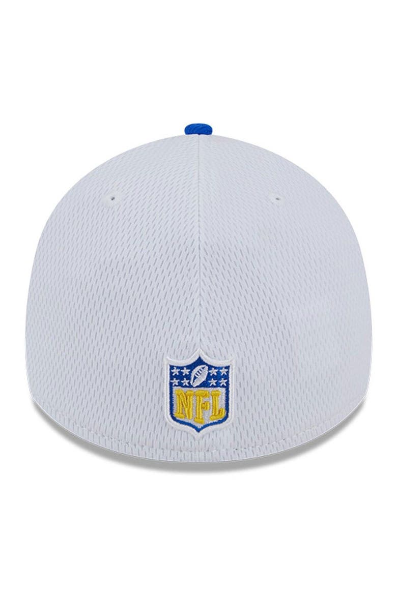 Men's New Era  White/Royal Los Angeles Rams 2023 Sideline 39THIRTY Flex Hat, Alternate, color, White