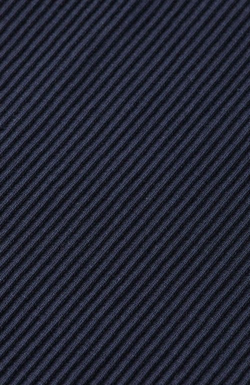 Scotch & Soda Kids' Cotton Rib Mock Neck Top In Blue