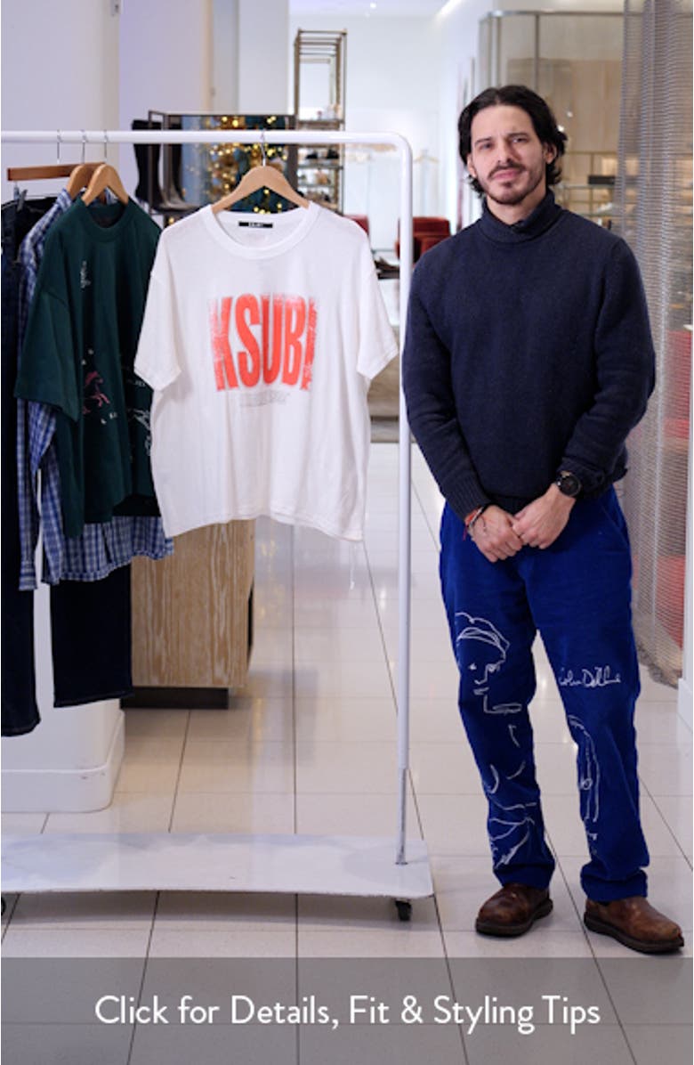 Panthera Sid Oversize Hemp & Cotton Graphic T-Shirt, sales video thumbnail