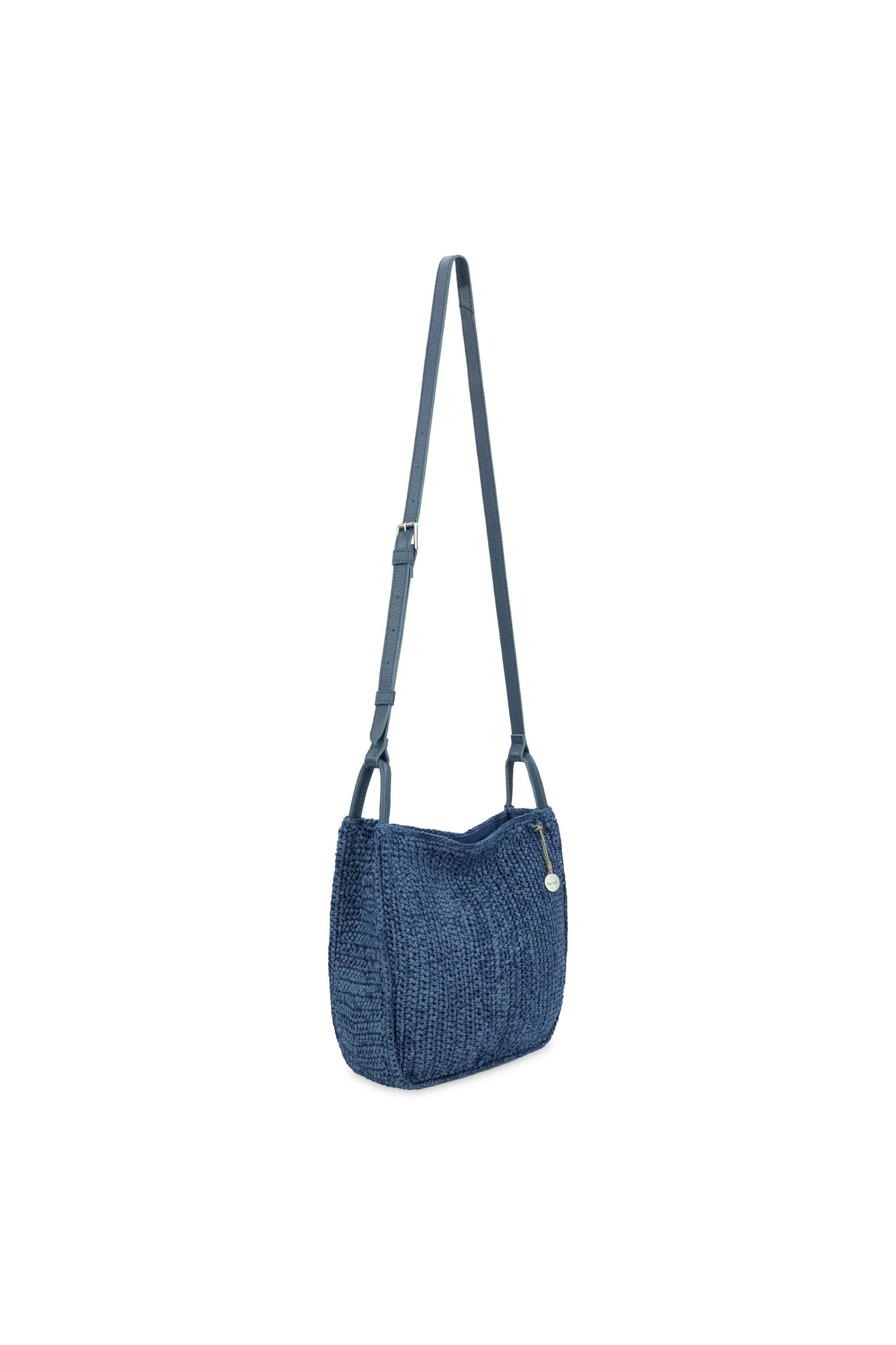 Los Feliz Crossbody Crochet Bag, Alternate, color, Denim Tonal Straw