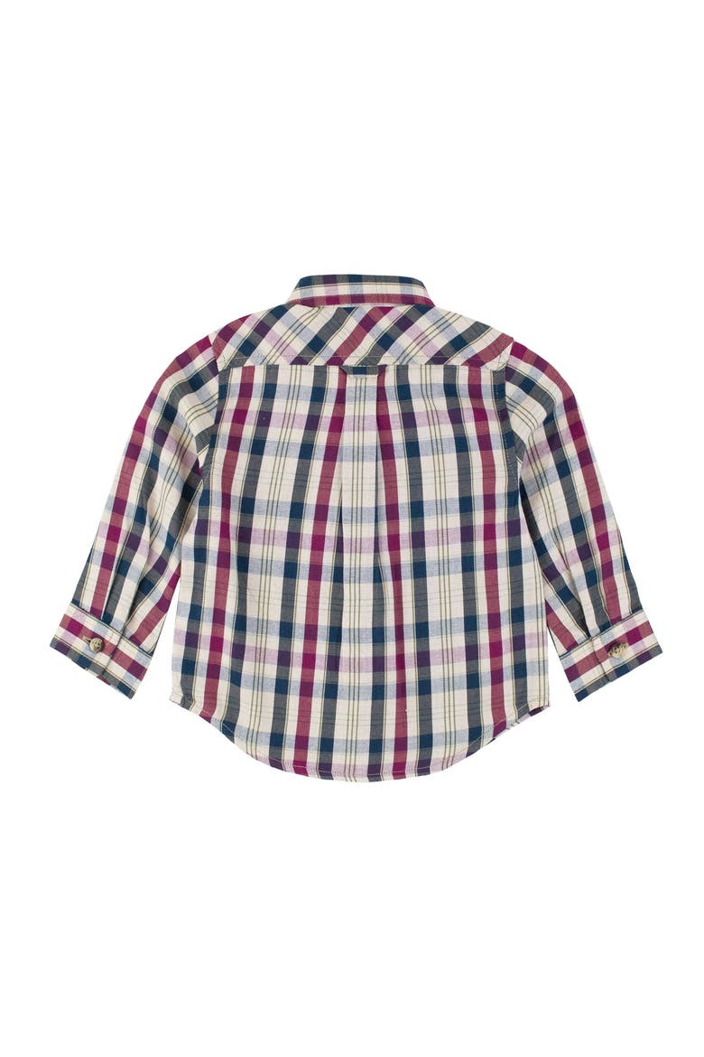 Toddler Boys Long Sleeve Button Down Shirt, Alternate, color, Rowan Plaid