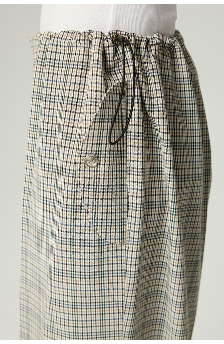 Nocturne Plaid Wide-Leg Drawstring Pants, Alternate, color, Multi-Colored