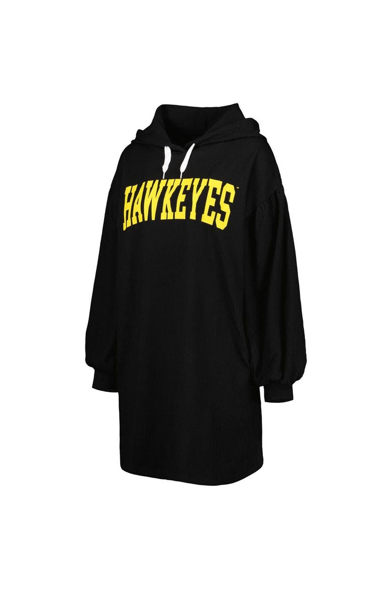 Women's Gameday Couture Black Iowa Hawkeyes Game Winner Vintage Wash Tri-Blend Dress, Alternate, color, Black