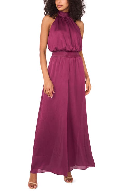 Smock Waist Wide Leg Jumpsuit