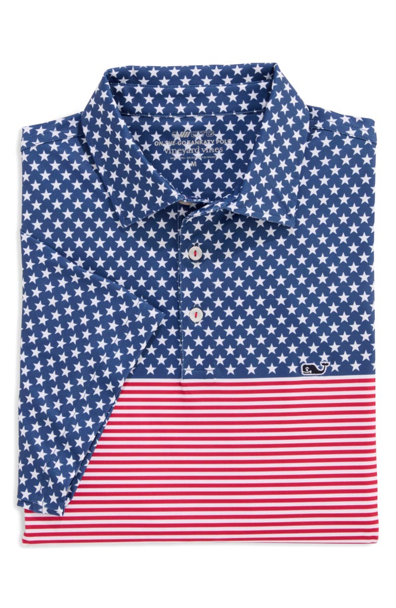 vineyard vines Bradley Stripe Sankaty Performance Polo, Alternate, color, 