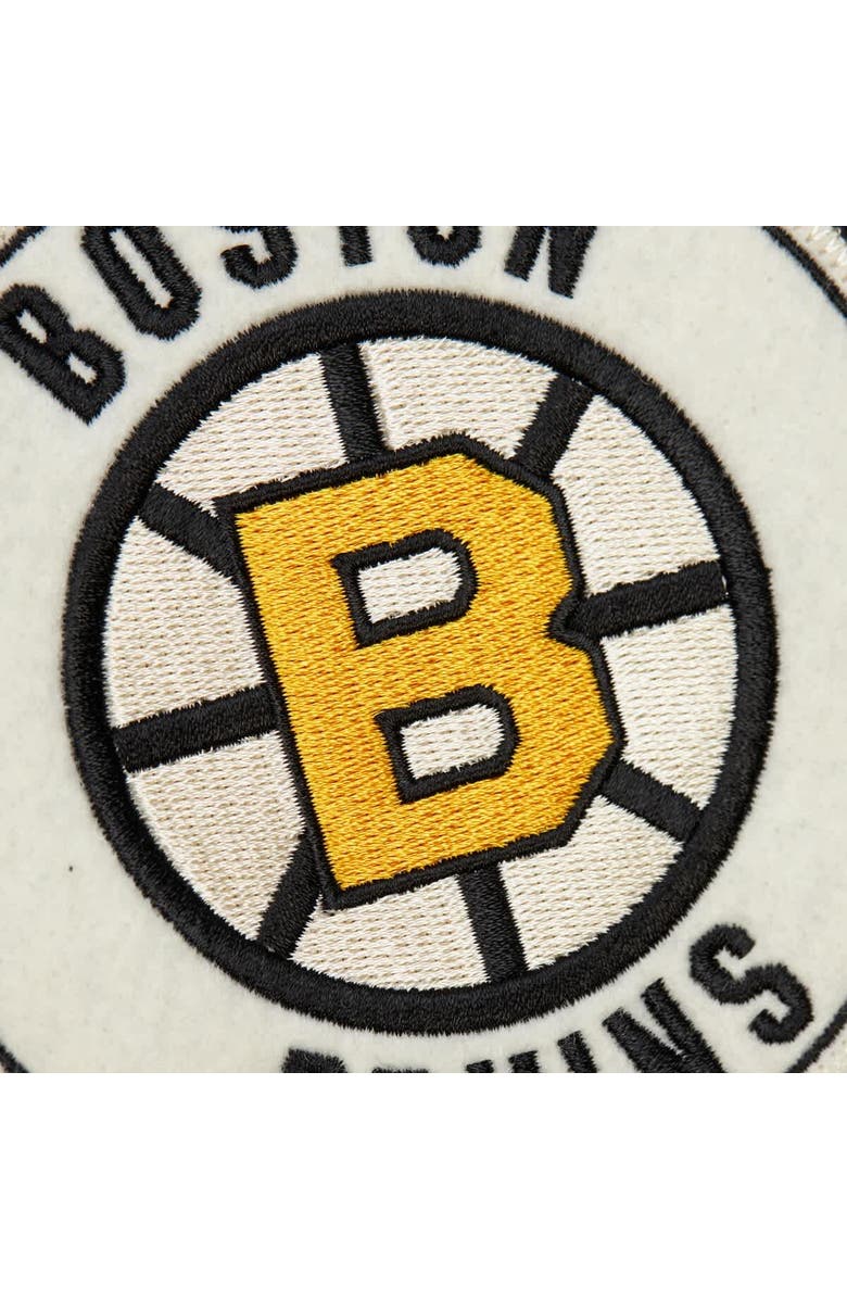 Mitchell & Ness Men's Mitchell & Ness Black Boston Bruins Vintage Coaches Cotton Twill Full-Zip Jacket, Alternate, color, Black