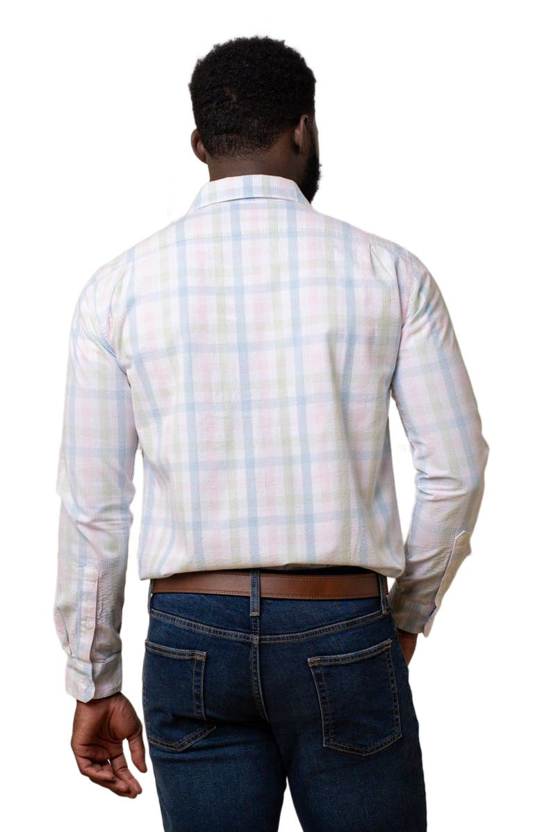 Hope & Henry Men's Organic Seersucker Shirt, Alternate, color, 