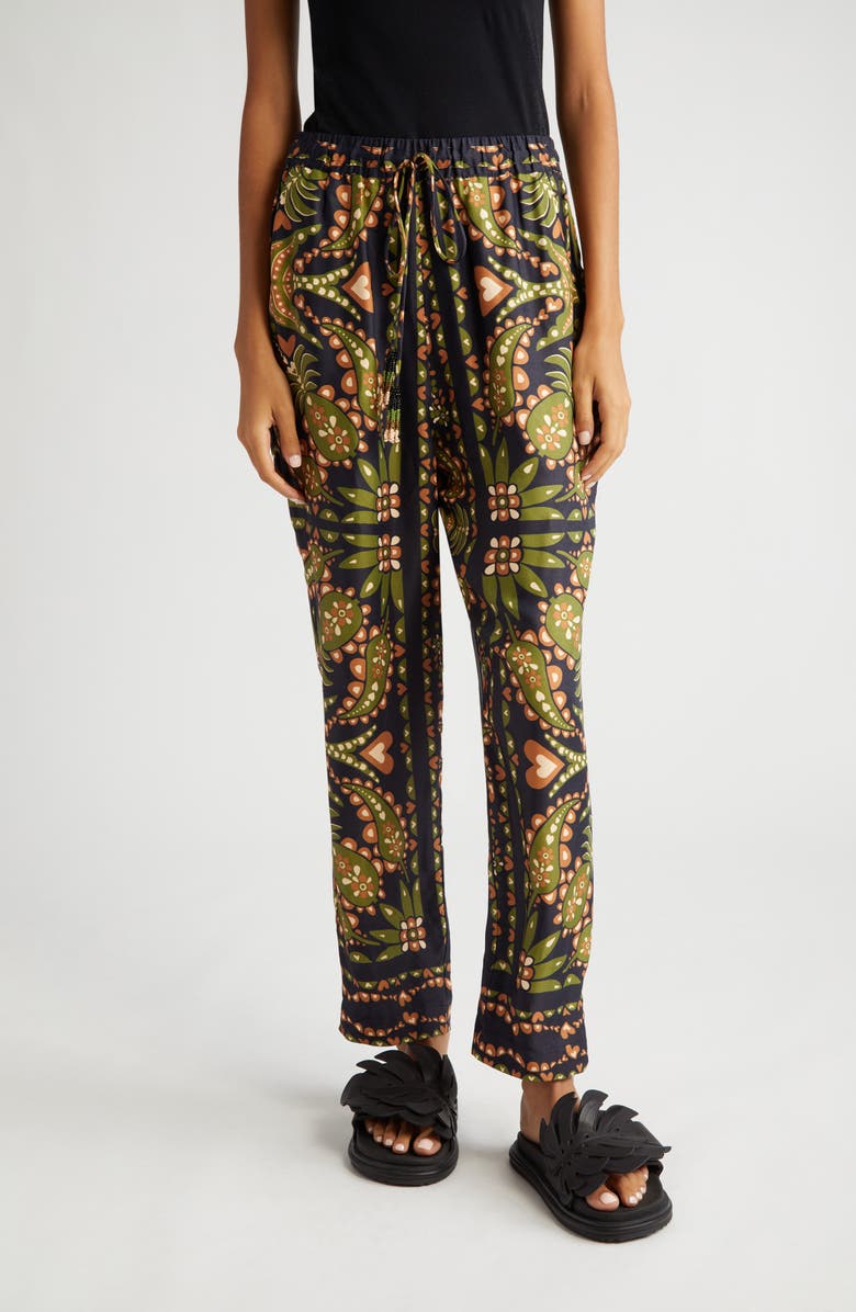 FARM Rio Martina Scarf Print Pants, Main, color, 