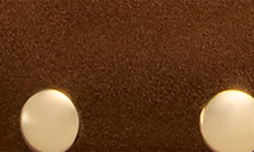 Stuart Weitzman Studded Faux Shearling Lined Mule In Brown