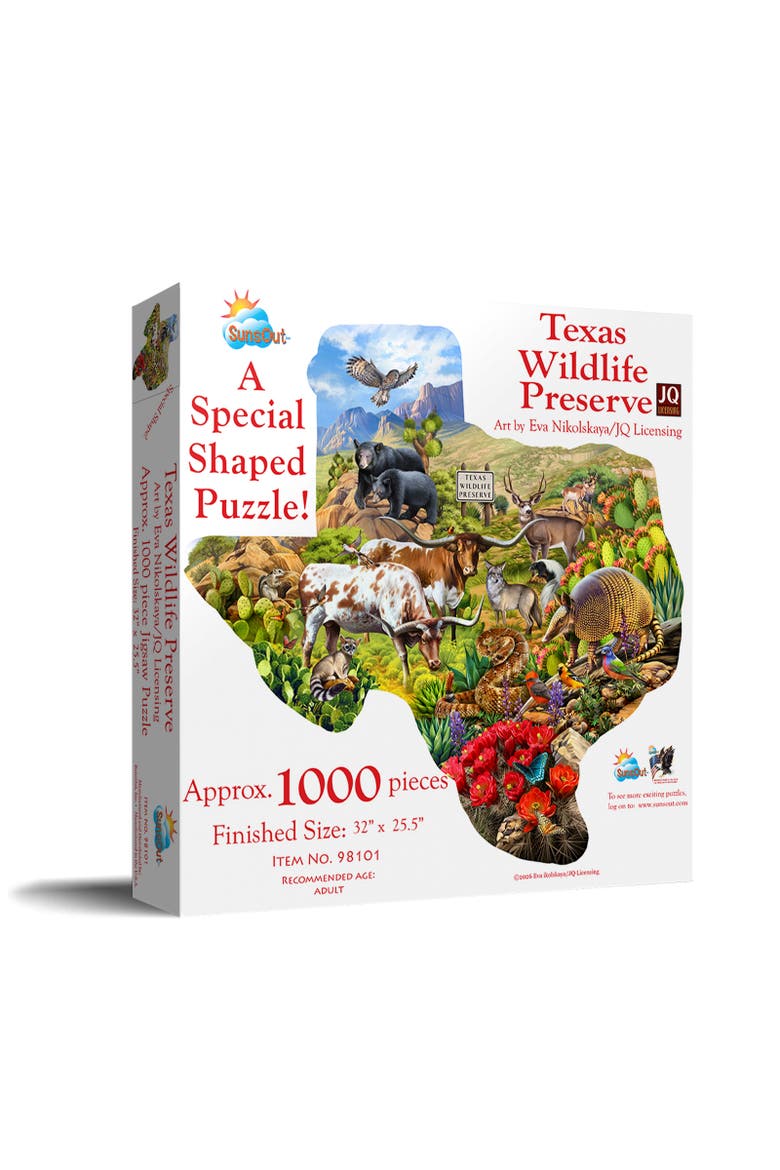 Texas Wildlife Preserve 1000  Special Shape, Main, color, Multicolor