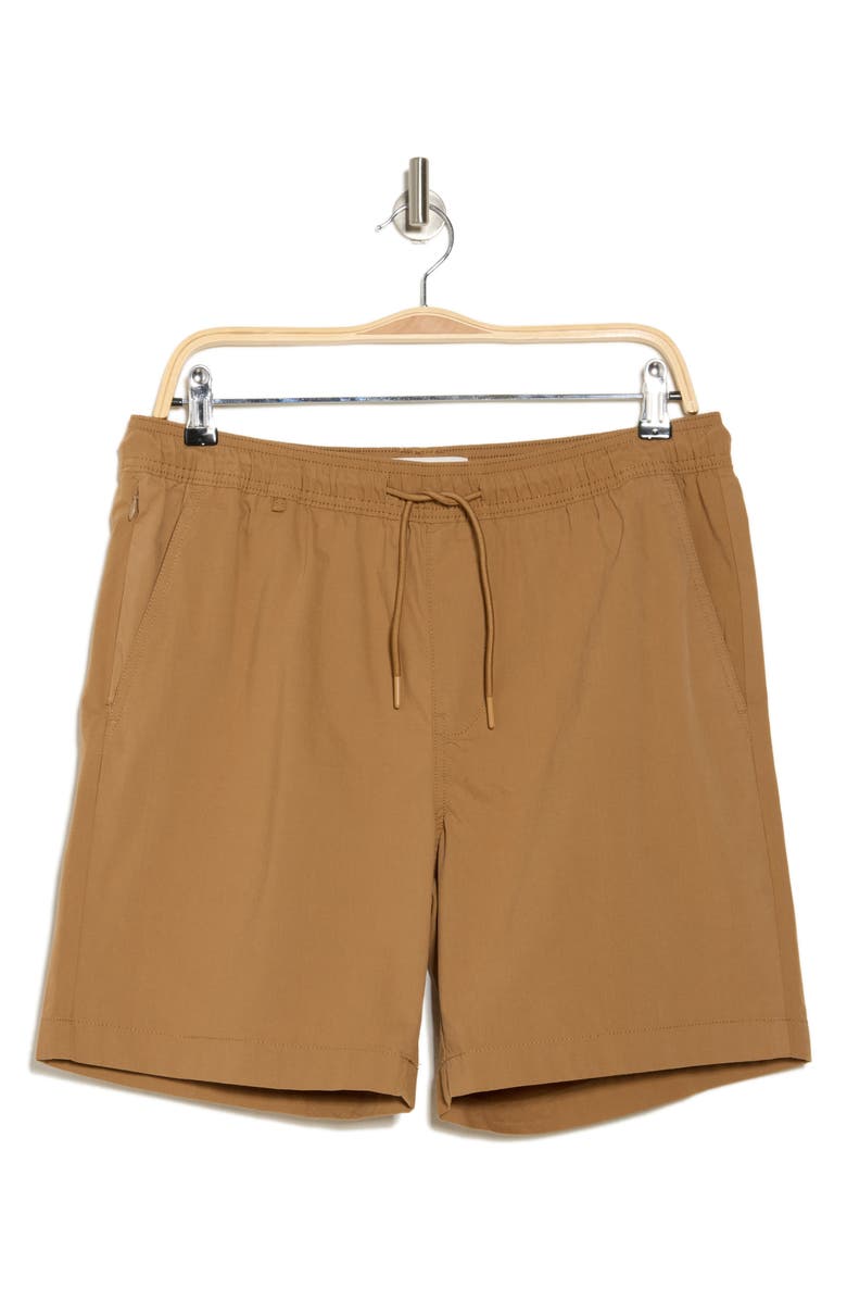 DENIM AND FLOWER Pull-On Shorts, Alternate, color, Caramel