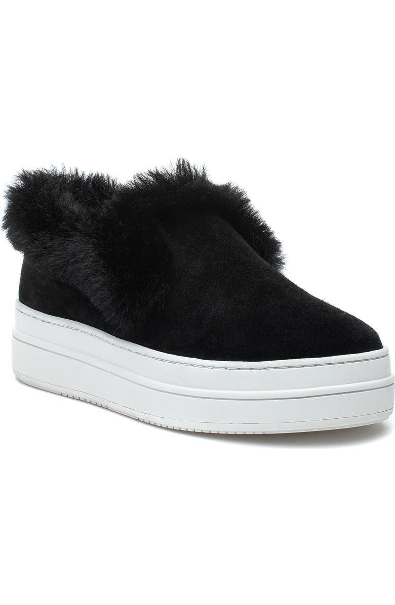 JSlides Neel Faux Fur Platform Sneaker, Main, color,