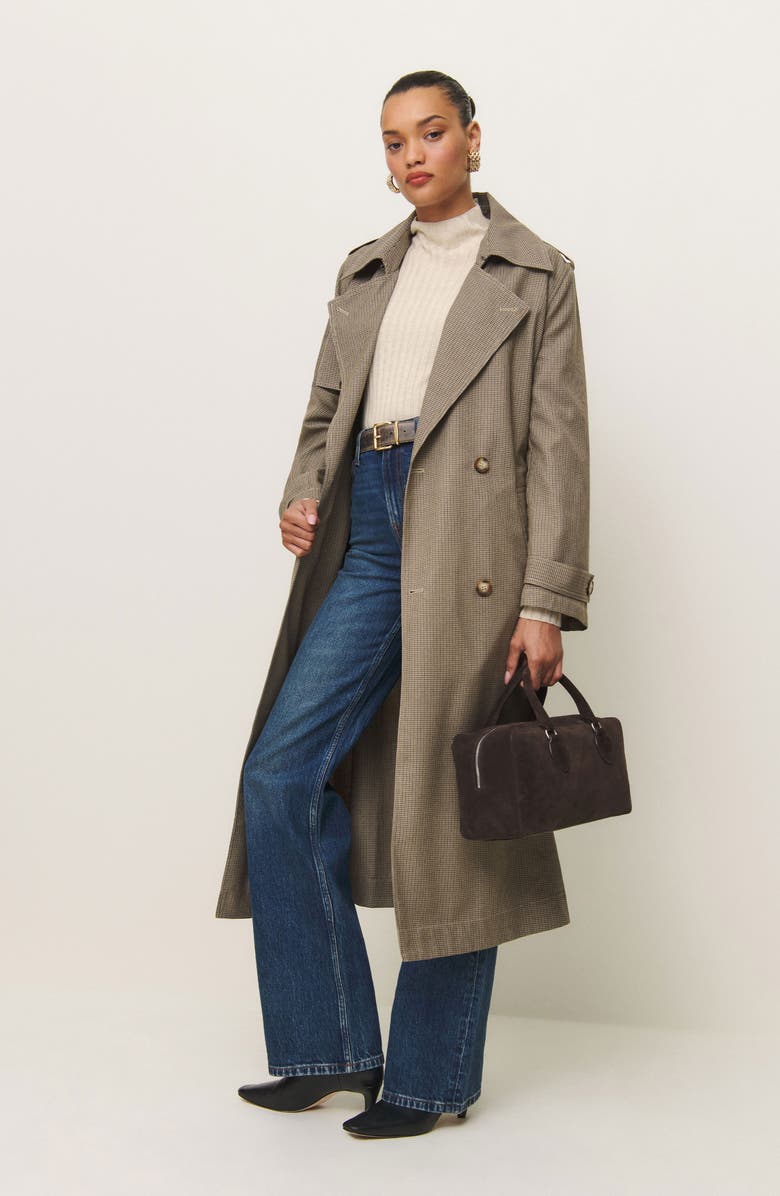 Reformation Cori Rib Funnel Neck Sweater, Alternate, color, Almond