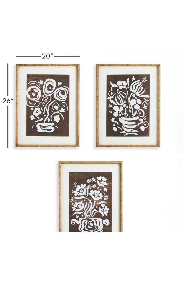 Napa Home & Garden Dare to Dance Prints, Set of 3, Alternate, color, Black