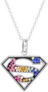 DC Comics Superman Stainless Steel Women's Necklace, 18"