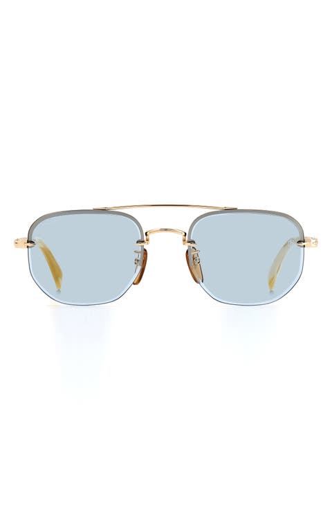 53mm Geometric Sunglasses