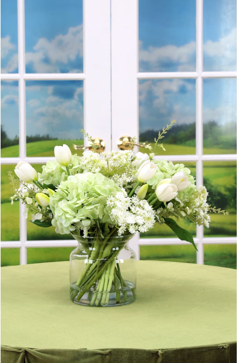 Mark Roberts Tulip Hydrangea Jar, Alternate, color, Mint Green