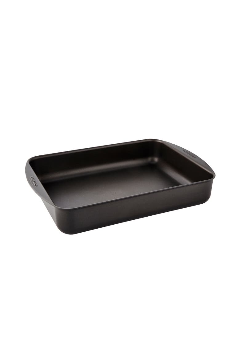 Classic 15.25" x 10.5" Roasting Pan, 5.25 Qt., Main, color, Black