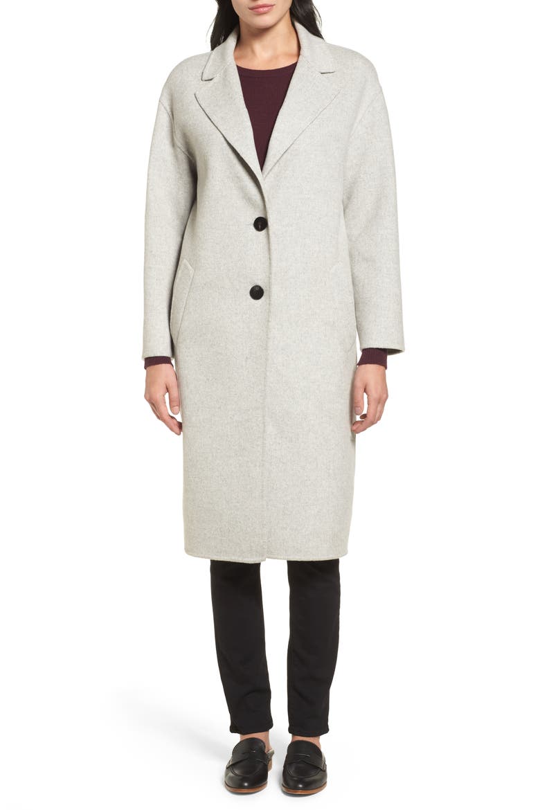 Clean Cocoon Peacoat, Alternate, color, GREY