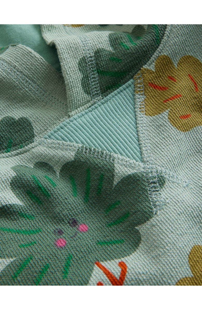 Mini Boden Kids' Green Tree French Terry Graphic Hoodie, Alternate, color, 