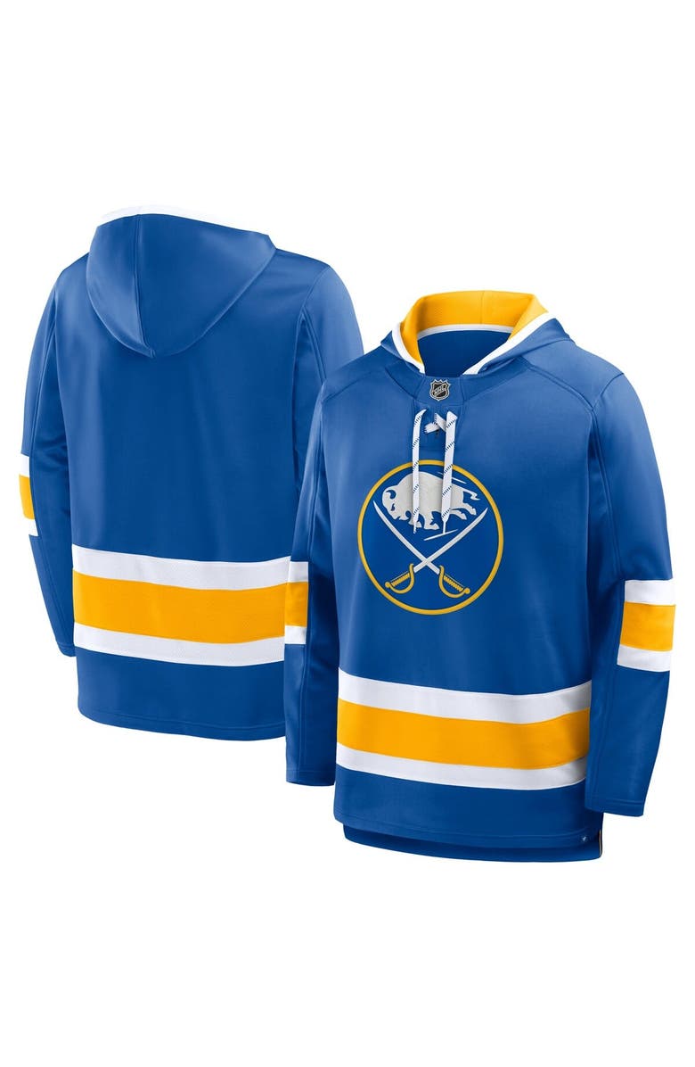 FANATICS Men's Fanatics Royal Buffalo Sabres Prime Time Fleece Hoodie, Main, color, Royal