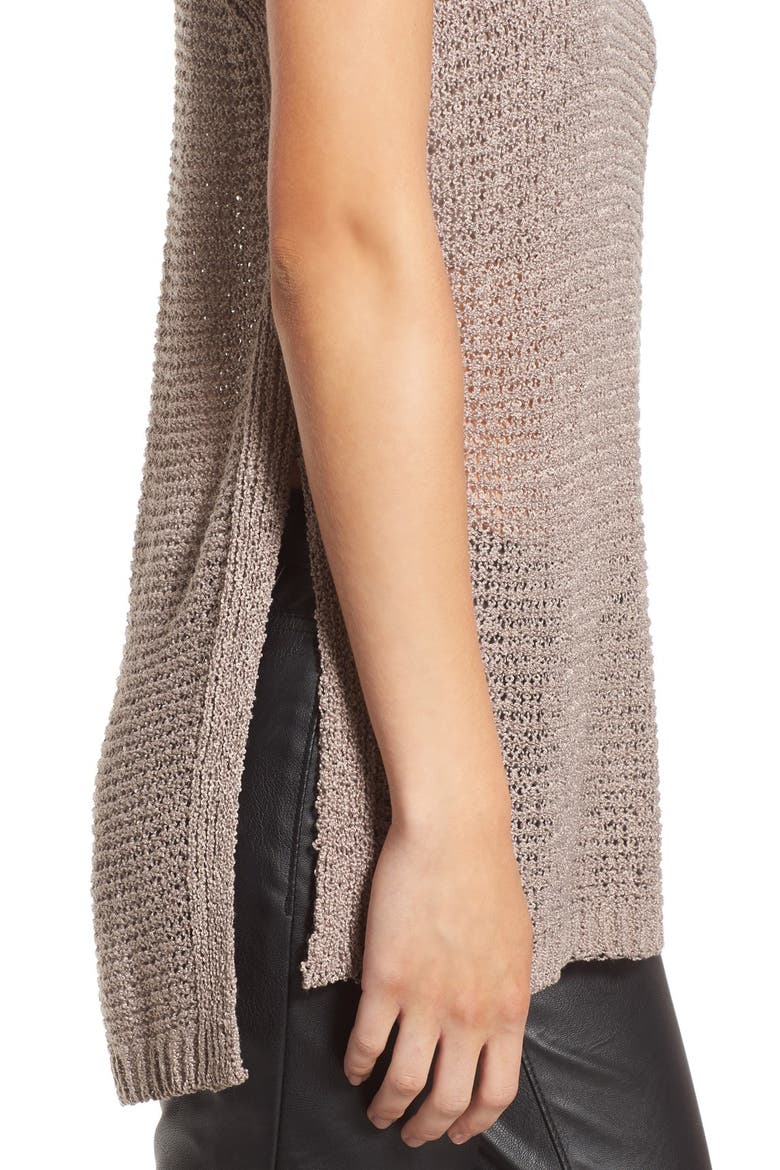 Side Slit Sweater Tank, Alternate, color, DUSTY VELVET